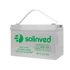 Акумуляторна батарея SOLINVED  100-12 GEL 12V 100 Ah (330 x 173 x 218), 30.4 kg Grey Q1/48 Зображення