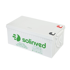Акумуляторна батарея SOLINVED 200-12 GEL 12V 200 Ah (522 x 240 x 224), 60.3 kg Grey Q1/48 Зображення