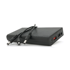 Портативний Power Bank 18W для роутерів, Output: USB 5V/2A, DC9V,2.7A/12V1.5A, 21000mAh(7*3000mAh), 155х75х23мм, 460грам, Black, BOX Изображение