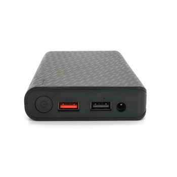 Портативний Power Bank 18W для роутерів, Output: USB 5V/2A, DC9V,2.7A/12V1.5A, 21000mAh(7*3000mAh), 155х75х23мм, 460грам, Black, BOX Зображення