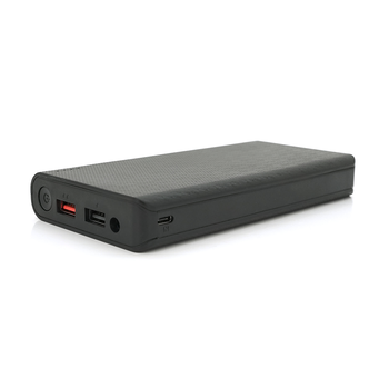 Портативний Power Bank 18W для роутерів, Output: USB 5V/2A, DC9V,2.7A/12V1.5A, 21000mAh(7*3000mAh), 155х75х23мм, 460грам, Black, BOX Зображення