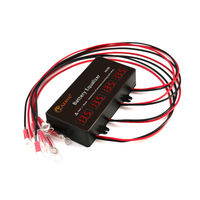 Балансир HC02 для акумуляторних батарей AGM, GEL, Li-ion, LiFePo4, 48V, 10A, 4S, LED індикація, 62x124x27mm Изображение