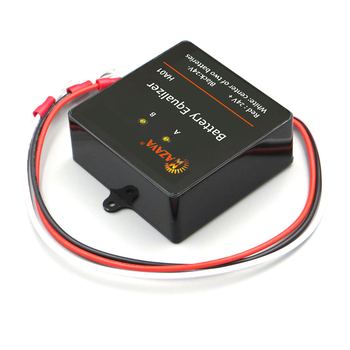 Балансир HA01 для акумуляторних батарей AGM, GEL, Li-ion, LiFePo4, 2x12V, 5A, 70x70x27mm Зображення