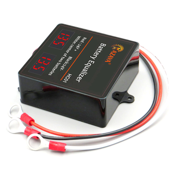 Балансир HС01 для акумуляторних батарей AGM, GEL, Li-ion, LiFePo4, 2x12V, 5A, LED індикація, 70x70x27mm Изображение