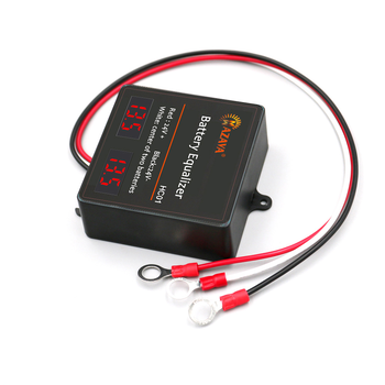 Балансир HС01 для акумуляторних батарей AGM, GEL, Li-ion, LiFePo4, 2x12V, 5A, LED індикація, 70x70x27mm Изображение