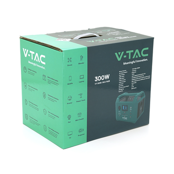 Портативне джерело живлення V-TAC VT-303N, 300W, LiFePO4(IRF32135 19.2V 15Ah/288Wh) (249*171.5*208) 4,3kg Зображення