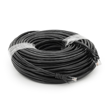Патч-корд литий RITAR, UTP, RJ45, Cat.6, 40m, чорний, Cu (мідь) Зображення