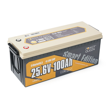 Акумуляторна батарея LiFePO4 Power Queen 25.6V 100Ah BT, 2560Wh, BMS 100A, BASIC-BT, ≥4000 циклів, 532*207*215mm, 21 kg Изображение