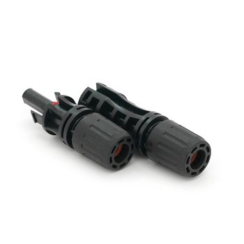 Коннектор MC4 Risin, 1500V, 50A, луджений-мідний під затискач, трубчастий, під перетин 2.5-6мм², 0.5мом, вогнестійкість UL94-VO, IP68 Q500 Black Изображение
