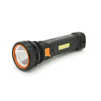 Ліхтар ручний WESTECH, вбудований АКБ/1200mah, Solar+COB,3 режими, USB кабель,black Зображення