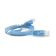 Патч-корд литой плоский WEEPDA, UTP, RJ45, Cat.6, 1m, синий Зображення