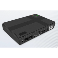 ДБЖ UPS-36W DC1036P-10 для роутерів/комутаторів/PON/POE-430(15-24V), 5/9/12V, 10400мAh, USB 3.0, Black, BOX Зображення