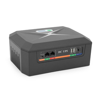ДБЖ UPS-120W/32 DCP-120W-48 для роутерів/комутаторів/PON, 9/12V*3, 48000мAh(8*6000MAh), Black, BOX Зображення