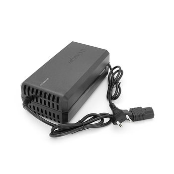 Зарядний пристрій Jinyi для акумуляторів Li-ion 48V6A(54,6V),13S,штекер Triangle plug (T-tipe/IEC/C13 N+L-),з індикацією,BOX Зображення