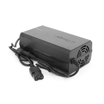 Зарядний пристрій Jinyi для акумуляторів Li-ion 48V6A(54,6V),13S,штекер Triangle plug (T-tipe/IEC/C13 N+L-),з індикацією,BOX Зображення