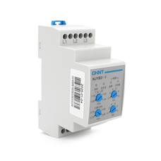 Реле контролю фаз CHINT NJYB3-6 AC380V, 3F3P, Захист U+(1,05~1,3)*Us/U-(0,7~0,95)*Us,Затримка 0,1~10с,Захист обриву/послідовності фаз/баланс20%, Ue240/415V, Ie0.75/0.47, 1CO+1NO Изображение