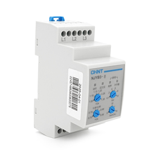 Реле контролю фаз CHINT NJYB3-8 AC380V, 3F3P, Захист U+(1,05~1,3)*Us/U-(0,7~0,95)*Us,Затримка 0,1~10с,Захист обриву/послідовності фаз/баланс5-15%,Ue2 Ie0.75/0.47, 1CO+1NO Изображение