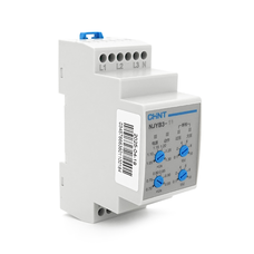Реле контролю фаз CHINT NJYB3-11 AC220V, 1-2F4P, Захист U+(1,05~1,3)*Us/U-(0,7~0,95)*Us,Затримка 0,1~10с,Захист обриву фаз, Ue240/415V,Ie0.75/0.47, 1CO+1NO Изображение