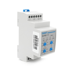 Реле контролю фаз CHINT NJYB3-15 AC220V, 3F4P, Захист U+(1,05~1,3)*Us/U-(0,7~0,95)*Us,Затримка 0,1~10с,Захист обриву/послідовності фаз/баланс5-15%,Ue2 Ie0.75/0.47, 1CO+1NO Изображение