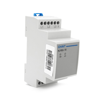Реле контролю фаз CHINT NJYB3-16 AC220V, 3F4P, Захист обриву/послідовності фаз, Ue240/415V, Ie0.75/0.47, 1CO+1NO Зображення
