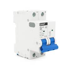 Автоматичний вимикач постійного струму CHNT CB-63DC 2P 32A, DC500V, 6kA, DIN, 86*36*49.5mm Зображення