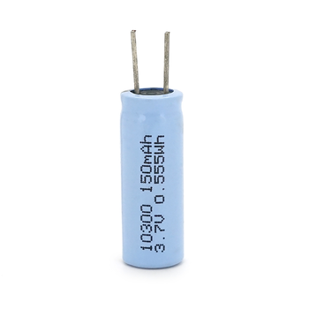 Акумулятор 10300 Li-Ion Doctor DT10300, 150mAh, 3.7V, клем під паяння, Φ10*L30mm, Grey Изображение