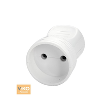 Штепсельне гніздо VIKO без заземлення 7.5А 260V. White. ПВХ Зображення