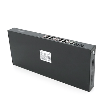 POE комутатор гігабітний Merlion 16 POE + 2 RJ45 + 2 SFP 10/100/1000 вбудований блок живлення 52V 4.8A Изображение