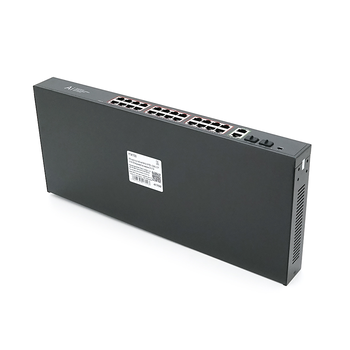 POE комутатор гігабітний Merlion 24 POE + 2 RJ45 + 2 SFP 10/100/1000 вбудований блок живлення 52V 6.15A Изображение