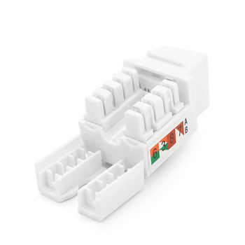 Модуль широкий Keystone Jack RJ-45 кат.5E UTP, 17,0 мм, Q50 Зображення