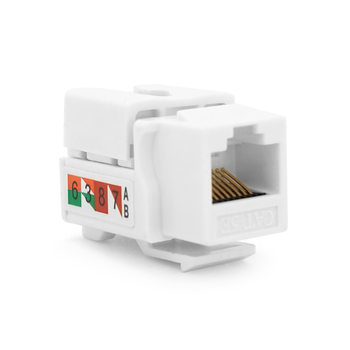 Модуль широкий Keystone Jack RJ-45 кат.5E UTP, 17,0 мм, Q50 Зображення