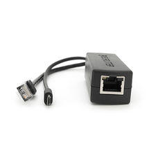 POE спліттер AOT-0524 48V-5V, RJ45, Mini-USB (10/100Мбіт, Вхід-48V/Вихід 5V 2.4А) Изображение