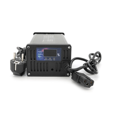 Зарядний пристрій для акумуляторів LiFePo4 48V(58,4V),16S,10A, штекер Triangle plug (T-tipe/C13/IEC). індикація, 220х122х86mm, 1.5kg Изображение