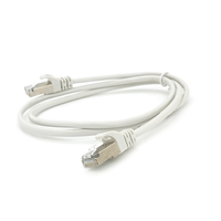 Патч-корд литий MERLION, FTP, RJ45, Cat.5e, 1m, сірий, CCA, Q200 Зображення