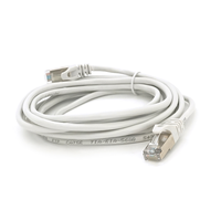 Патч-корд литий MERLION, FTP, RJ45, Cat.5e, 3m, сірий, CCA, Q200 Изображение