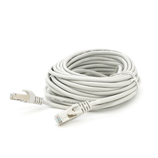 Патч-корд литий MERLION, FTP, RJ45, Cat.5e, 10m, сірий, CCA, Q200 Изображение