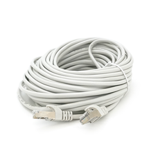Патч-корд литий MERLION, FTP, RJ45, Cat.5e, 15m, сірий, CCA, Q200 Изображение