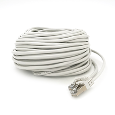 Патч-корд литий MERLION, FTP, RJ45, Cat.5e, 20m, сірий, CCA, Q200 Изображение