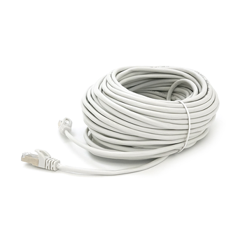 Патч-корд литий MERLION, FTP, RJ45, Cat.5e, 25m, сірий, CU, Q200 Зображення