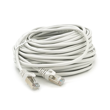 Патч-корд литий MERLION, FTP, RJ45, Cat.5e, 25m, сірий, CU, Q200 Изображение