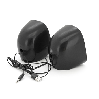 Колонки 2.0 Kisonli V360 для ПК і ноутбука, USB + 3.5mm, 2x1.5W, 20Hz- 20KHz, Red, BOX, Q50 Зображення