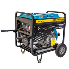 Дизельний генератор FULL FDK10000LE3, трехфазный 230/380V, 50Hz, 9.4kVA/7.5kW, бак 12,5 л, витрата 2 л/год, ручний/стартер (без АКБ), 700х510х620 мм, 124 кг Зображення