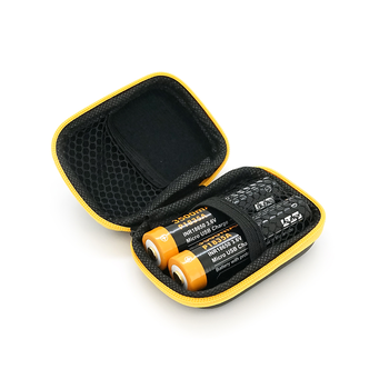 Акумулятор 18650 Li-Ion Vapcell P1835A, 3500mAh, 10A, 3.6V (2.5-4.2V), Micro USB, 2 шт. в упаковці, ціна за 1 шт. Зображення