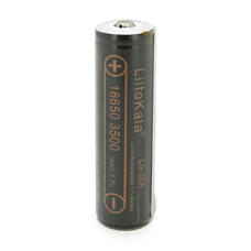 Акумулятор 18650 Li-Ion LiitoKala Lii-35A-PCB, Protected, 3500mAh (3300-3500mAh), 3.7V (2.75-4.2V), Black Зображення
