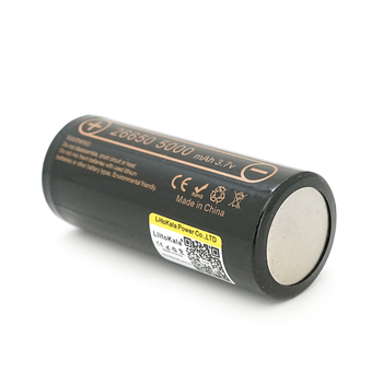 Акумулятор 26650 Li-Ion LiitoKala Lii-50A-JT, 5000mAh (5100-5200mAh), 15A, 3.7V (2.75-4.2V), Black, 2 шт в упаковці, ціна за 1 шт Зображення
