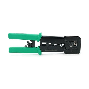 Інструмент VegGieg V-E113 для обтискання RJ-45 (8P8C) та RJ-12/11 (6P6C) 4P4C, Чорно/Зелені Q10 Зображення