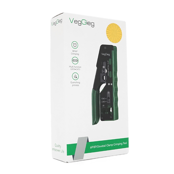 Інструмент VegGieg V-E111 для обтискання RJ-45 (8P8C) та RJ-12/11 (6P6C) 4P4C, Чорно/Зелені Q10 Зображення
