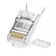 Конектор VEGGIEG V-E010 RJ-45 8P8C, Екранований двокомпонентний роз'єм, CAT7 10Gigabit Q25 Зображення
