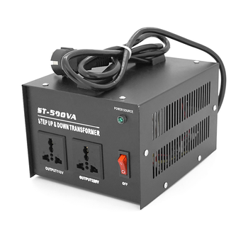 Перетворювач напруги трансформаторний універсальний ST-500VA Input 220 V/Output 110V, Input 220 V/Output 110V+ Зображення