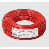 Кабель силіконовий луджений AWG 26 American Standard 26AWG/0,15квМ/600В, 400 метрів, негорючий, термостійкий, Red, ціна за бухту Зображення